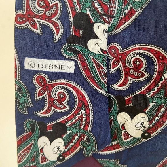 Disney Balancine Inc. The Tie Works Mickey Mouse Navy Blue Neck Tie 54" - Picture 4 of 5